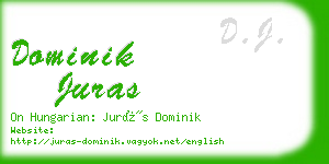 dominik juras business card